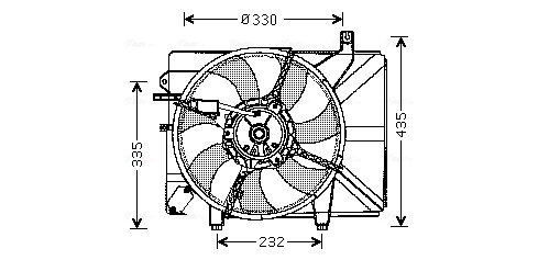 Ava Cooling Ventilatorwiel-motorkoeling HY7526