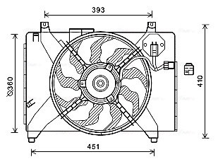 Ava Cooling Ventilatorwiel-motorkoeling HY7536