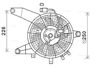 Ava Cooling Ventilatorwiel-motorkoeling HY7564