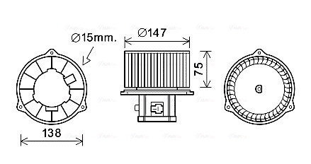 Ava Cooling Kachelventilator HY8353