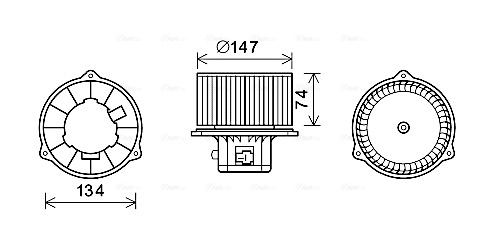 Ava Cooling Kachelventilator HY8354