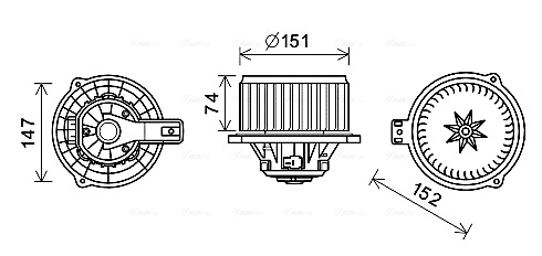 Ava Cooling Kachelventilator HY8434