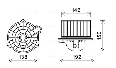 Ava Cooling Kachelventilator HY8554