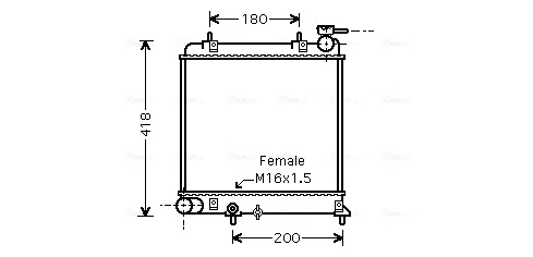 Ava Cooling Radiateur HYA2129