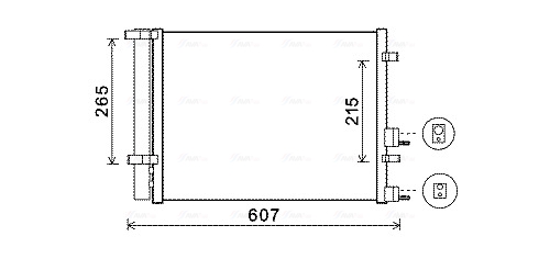 Ava Cooling Airco condensor HYA5244D
