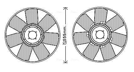 Ava Cooling Ventilatorwiel-motorkoeling IVB121