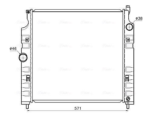 Ava Cooling Radiateur JE2089