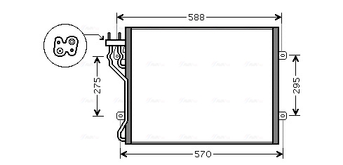 Ava Cooling Airco condensor JE5035