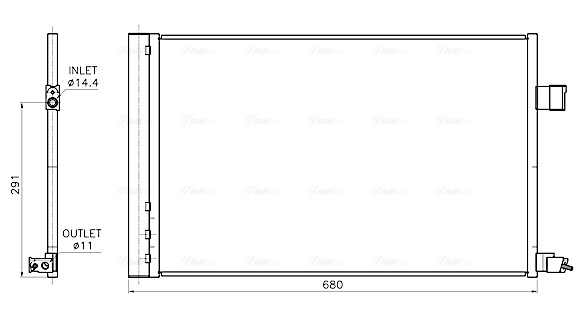 Ava Cooling Airco condensor JE5090D