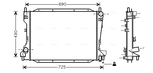 Ava Cooling Radiateur JRA2035