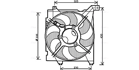 Ava Cooling Ventilatorwiel-motorkoeling KA7517