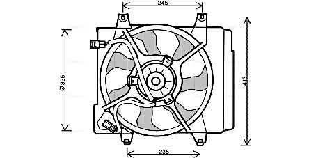 Ava Cooling Ventilatorwiel-motorkoeling KA7519