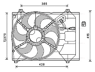 Ava Cooling Ventilatorwiel-motorkoeling KA7527