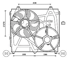 Ava Cooling Ventilatorwiel-motorkoeling KA7529