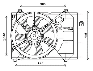 Ava Cooling Ventilatorwiel-motorkoeling KA7533