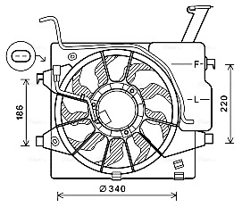 Ava Cooling Ventilatorwiel-motorkoeling KA7538