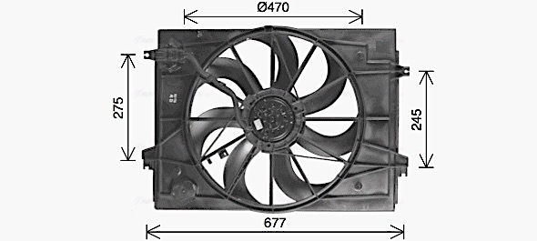 Ava Cooling Ventilatorwiel-motorkoeling KA7544