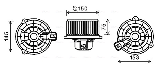 Ava Cooling Kachelventilator KA8243