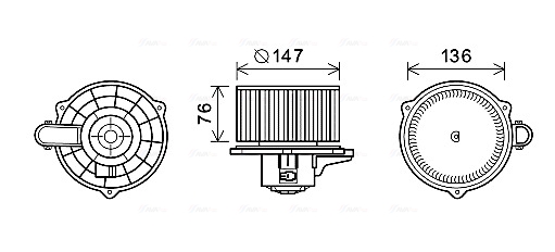 Ava Cooling Kachelventilator KA8248