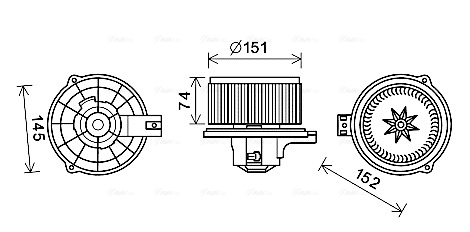 Ava Cooling Kachelventilator KA8252