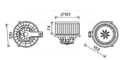 Ava Cooling Kachelventilator KA8253