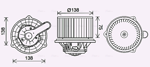 Ava Cooling Kachelventilator KA8288