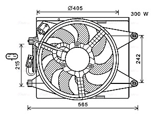 Ava Cooling Ventilatorwiel-motorkoeling LC7501