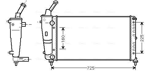 Ava Cooling Radiateur LCA2083