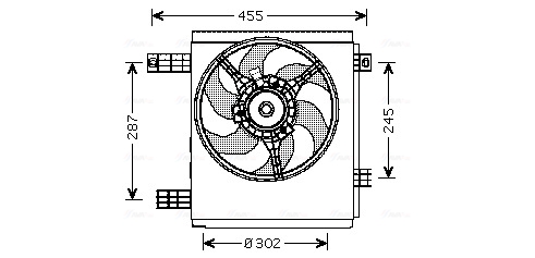 Ava Cooling Ventilatorwiel-motorkoeling MC7501