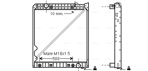 Ava Cooling Radiateur ME2236