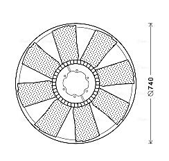 Ava Cooling Ventilatorwiel-motorkoeling MEB280