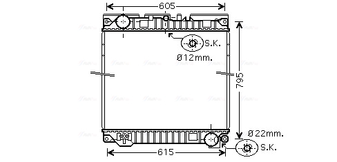 Ava Cooling Radiateur MN2049