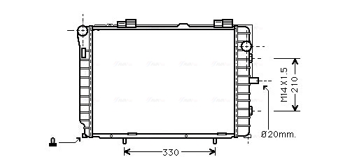 Ava Cooling Radiateur MS2229