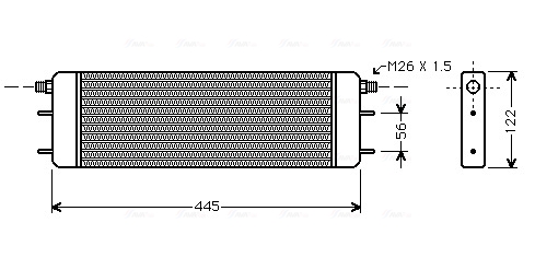 Ava Cooling Oliekoeler motorolie MS3139