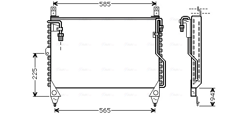 Ava Cooling Airco condensor MS5242