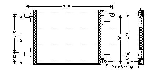 Ava Cooling Airco condensor MS5377