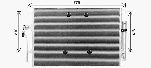 Ava Cooling Airco condensor MS5724D