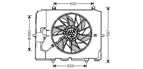 Ava Cooling Ventilatorwiel-motorkoeling MS7502