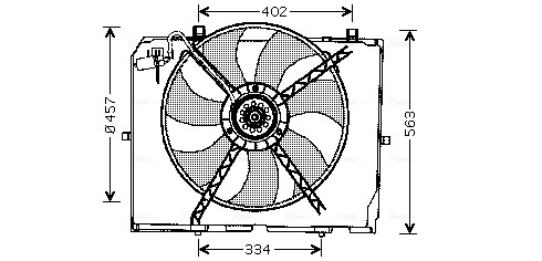 Ava Cooling Ventilatorwiel-motorkoeling MS7503