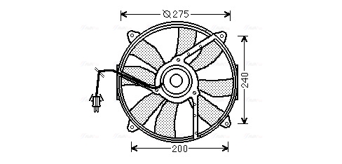 Ava Cooling Ventilatorwiel-motorkoeling MS7520