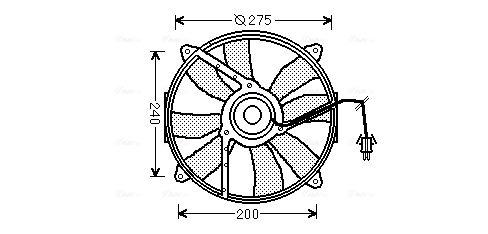 Ava Cooling Ventilatorwiel-motorkoeling MS7521