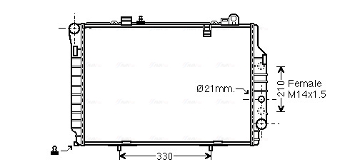 Ava Cooling Radiateur MSA2203