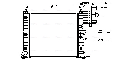 Ava Cooling Radiateur MSA2218