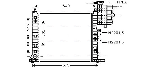 Ava Cooling Radiateur MSA2243