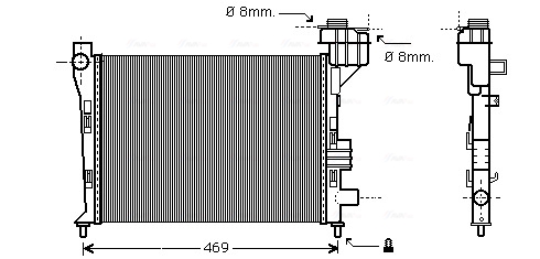 Ava Cooling Radiateur MSA2247