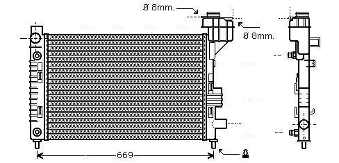 Ava Cooling Radiateur MSA2248