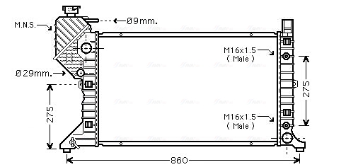 Ava Cooling Radiateur MSA2343