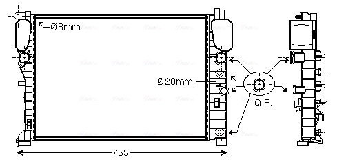 Ava Cooling Radiateur MSA2449