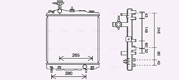 Ava Cooling Radiateur MT2265