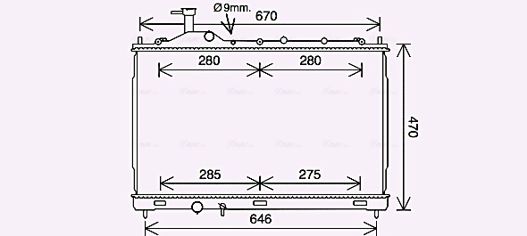 Ava Cooling Radiateur MT2268